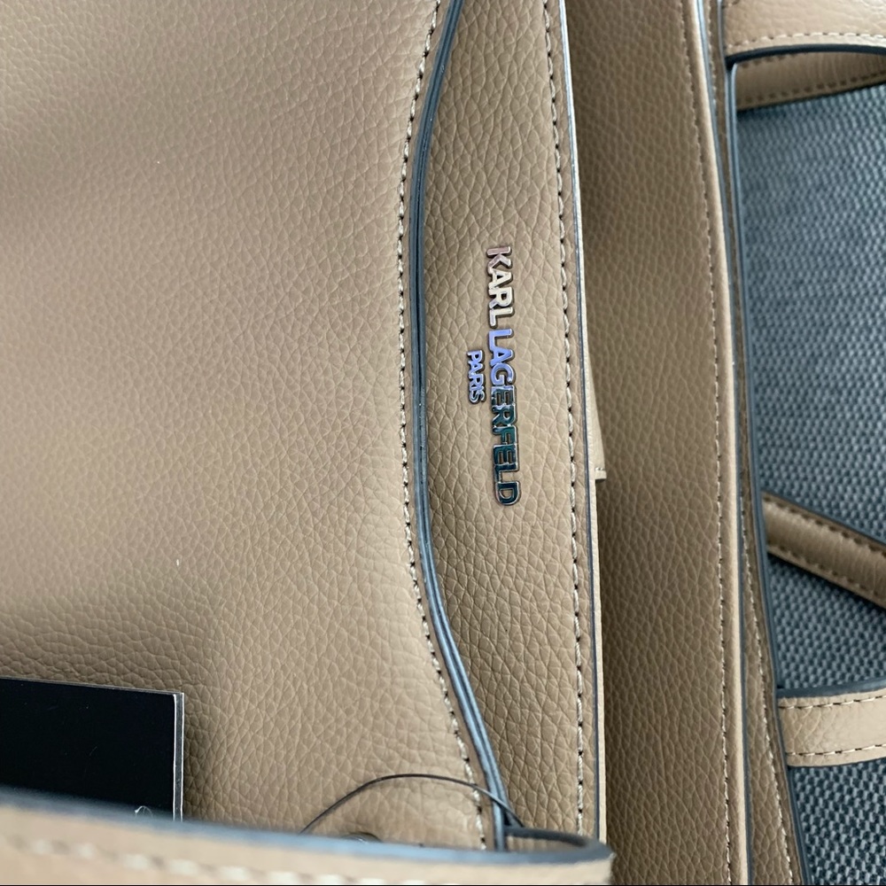 Karl Lagerfeld brown-cream color shoulder bag - Picture 7 of 8